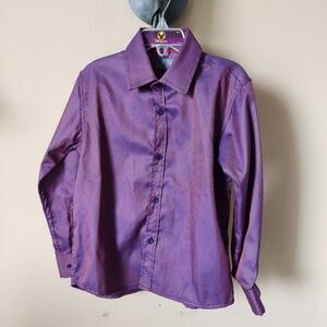 Truly Little Boy Slim Fit Long Sleeve Button-Up Shirt Size 5-6